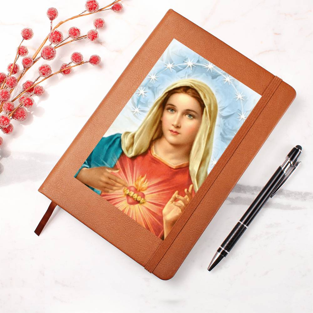 Immaculate Heart of Mary Leather Journal