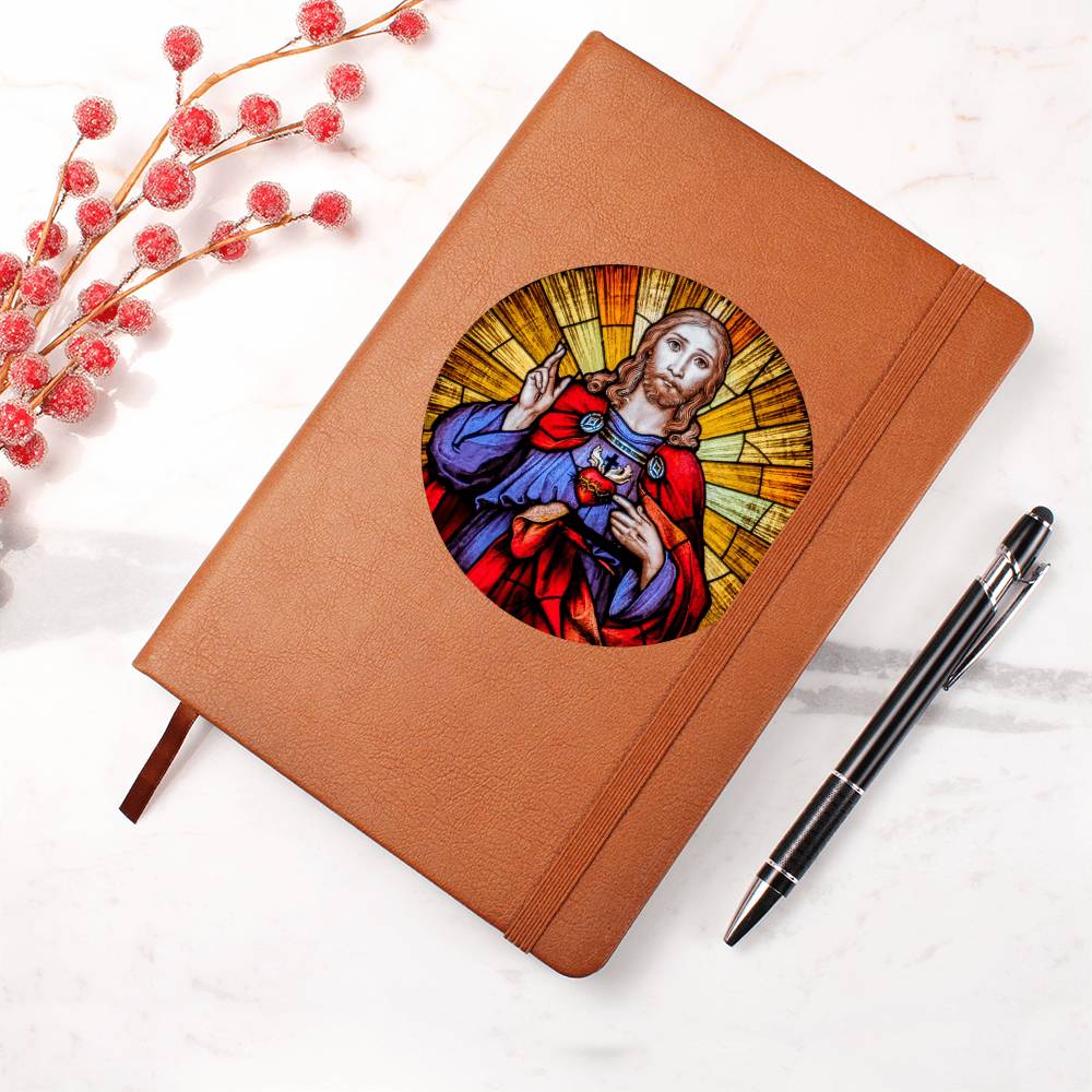 Sacre Heart of Jesus Leather Journal