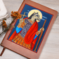 Dog Head St Christopher Orthodox Icon Leather Journal