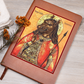 Dog Headed St Christopher Orthodox Icon Leather Journal