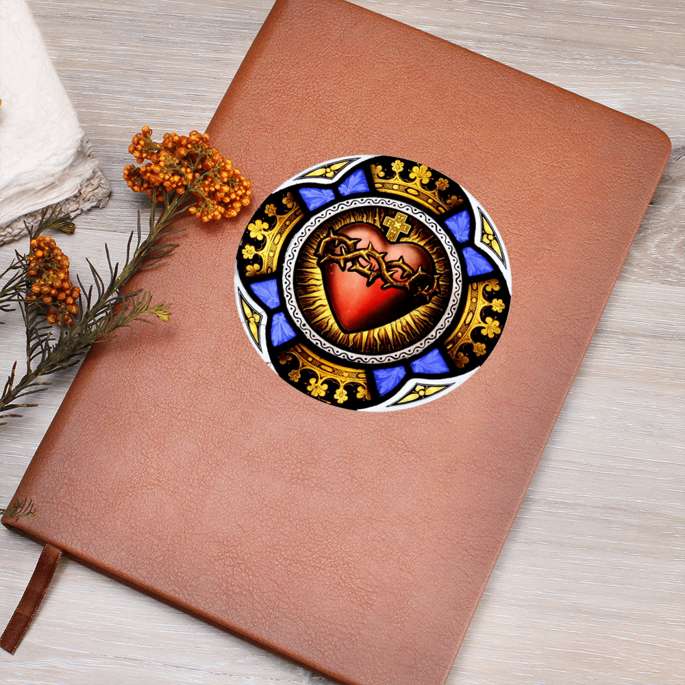 Sacred Heart of Jesus Leather Journal