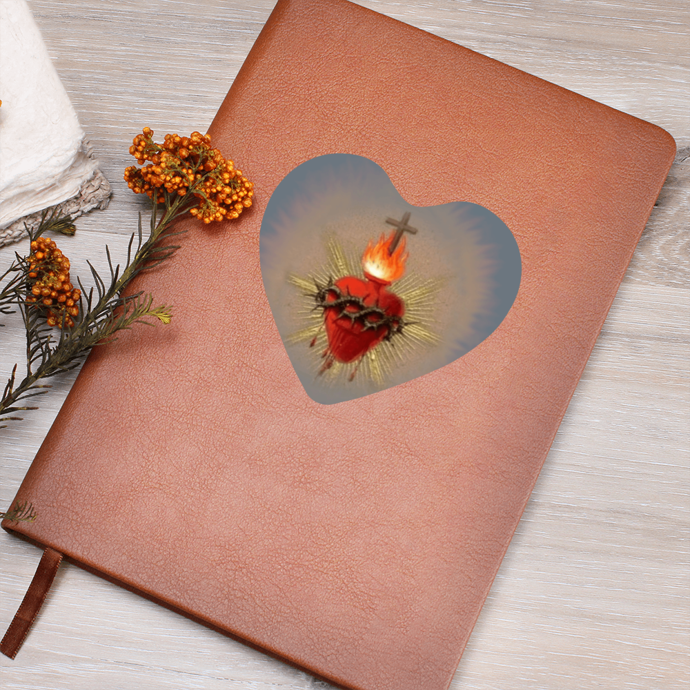 Sacred Heart Leather Journal