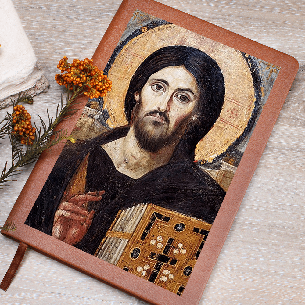 Christ Pantocrator of Sinai Orthodx Icon Leather Journal