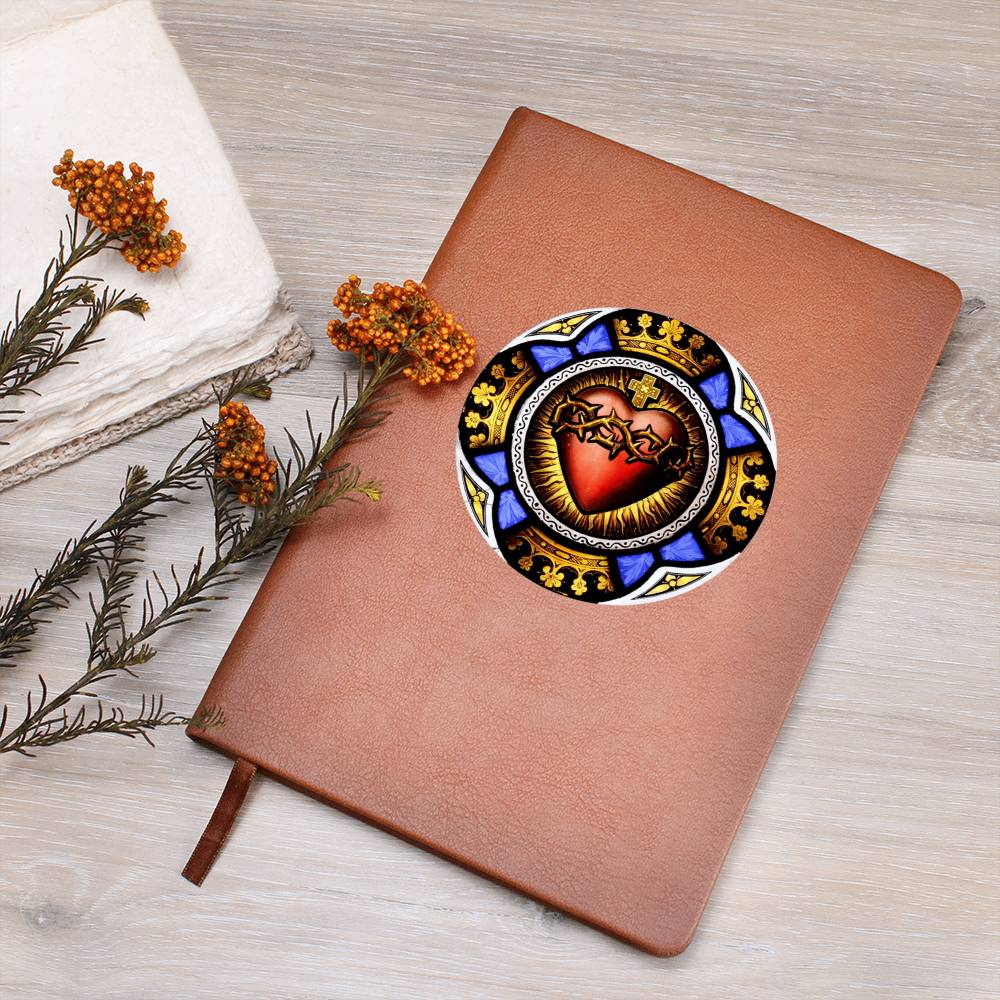 Sacred Heart of Jesus Leather Journal