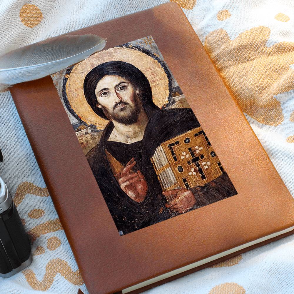 Jesus Christ Pantocrator of Sinai Leather Journal