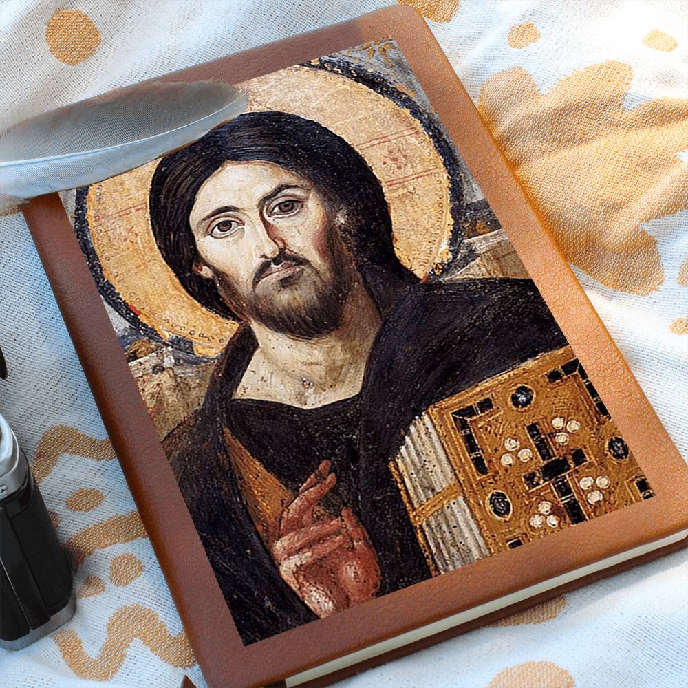 Christ Pantocrator of Sinai Orthodx Icon Leather Journal