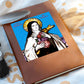 St Therese of Lisieaux Picture Leather Journal