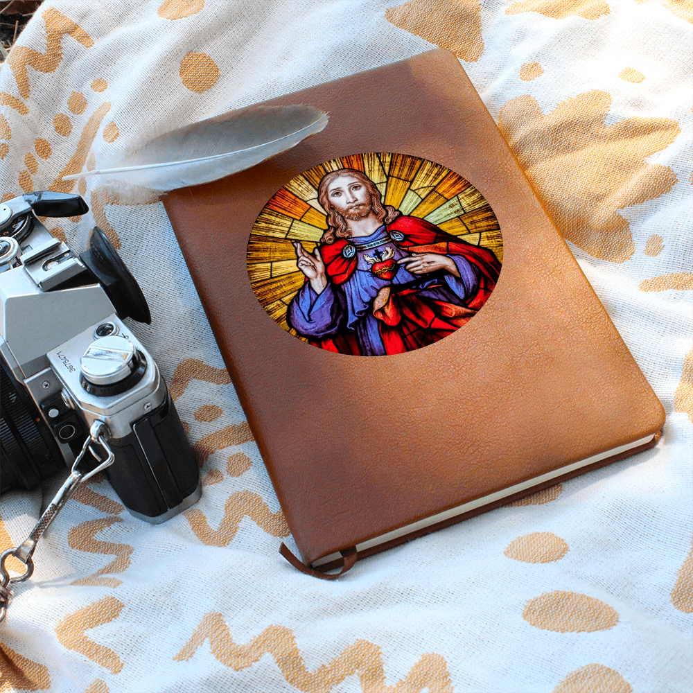 Sacre Heart of Jesus Leather Journal