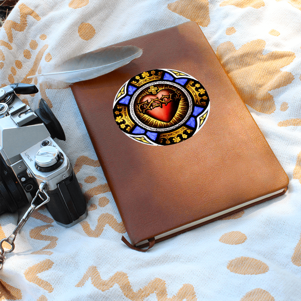 Sacred Heart of Jesus Leather Journal