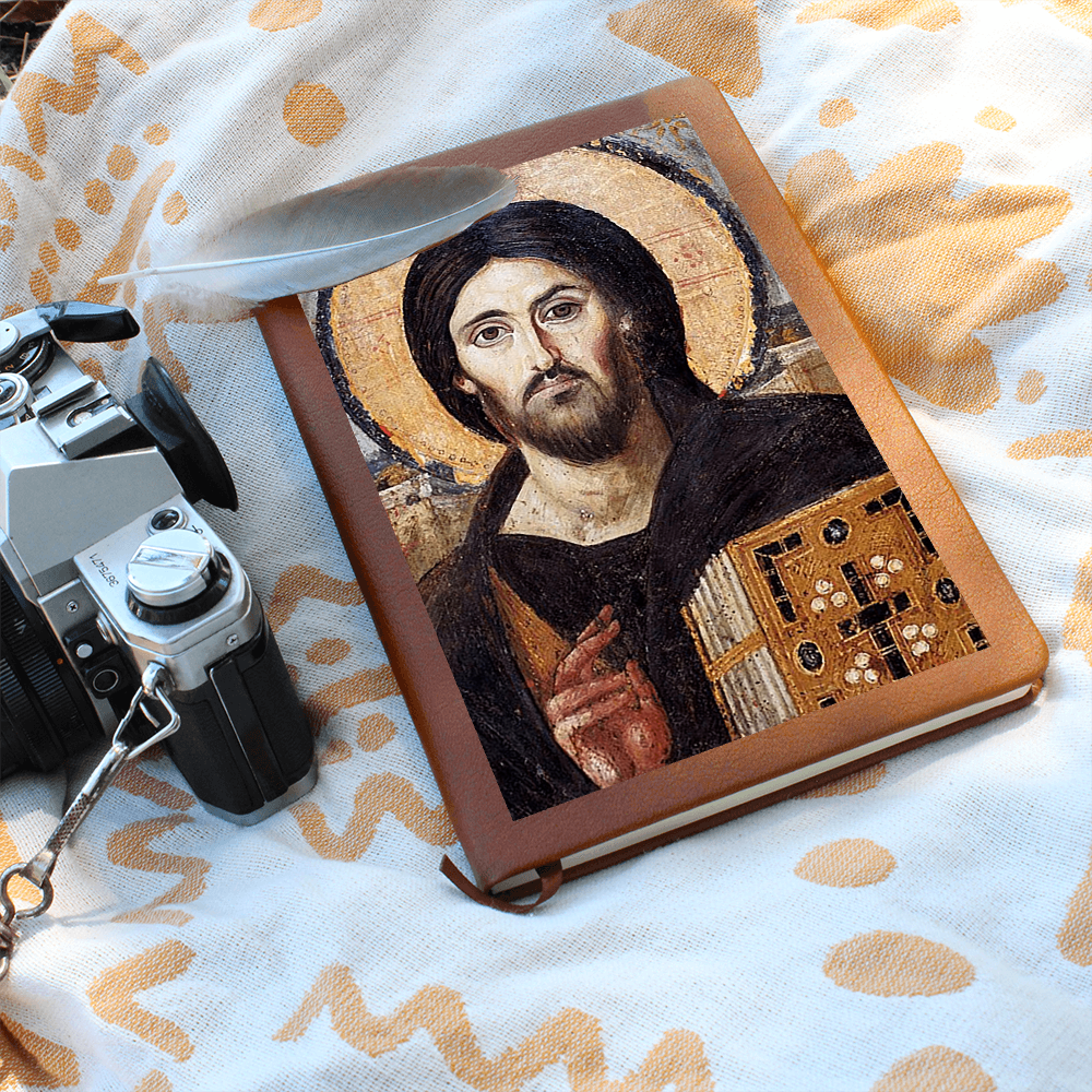 Christ Pantocrator of Sinai Orthodx Icon Leather Journal