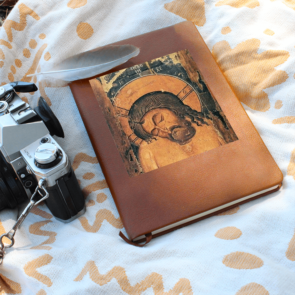 Extreme Humility Orthodox Icon Christ the Bridegroom Leather Journal