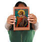 Dog Headed St Christopher Orthodox Icon Leather Journal