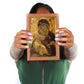 Theotokos Vladimir Leather Journal, Orthodox Icon Leather Notebook