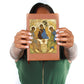 Holy Trinity Leather Journal Orthodox Icon by Andrey Rublev
