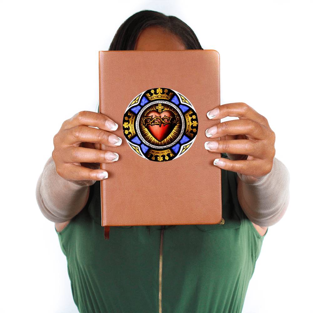 Sacred Heart of Jesus Leather Journal