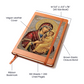 Theotokos Icon Leather Journal, Orthdox Icon Leather Notebook