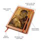 Theotokos Vladimir Leather Journal, Orthodox Icon Leather Notebook