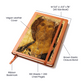 Christ Saviour Orthodox Icon by Anfrey Rublev Leather Journal