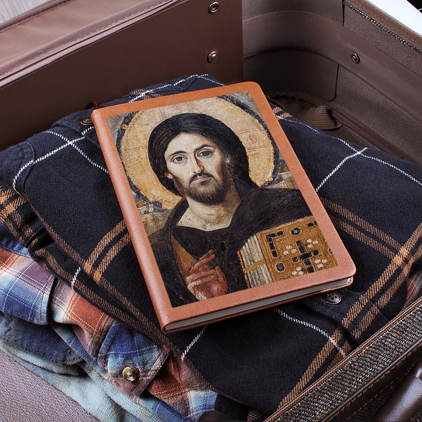 Christ Pantocrator of Sinai Orthodx Icon Leather Journal