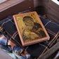 Theotokos Vladimir Leather Journal, Orthodox Icon Leather Notebook