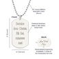 Jesu Christe Fili Dei Prayer engraved dog tg necklace