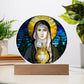 Saint Clare of Assisi Acrylic Circle Plaque