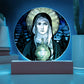 Saint Clare of Assisi Acrylic Circle Plaque