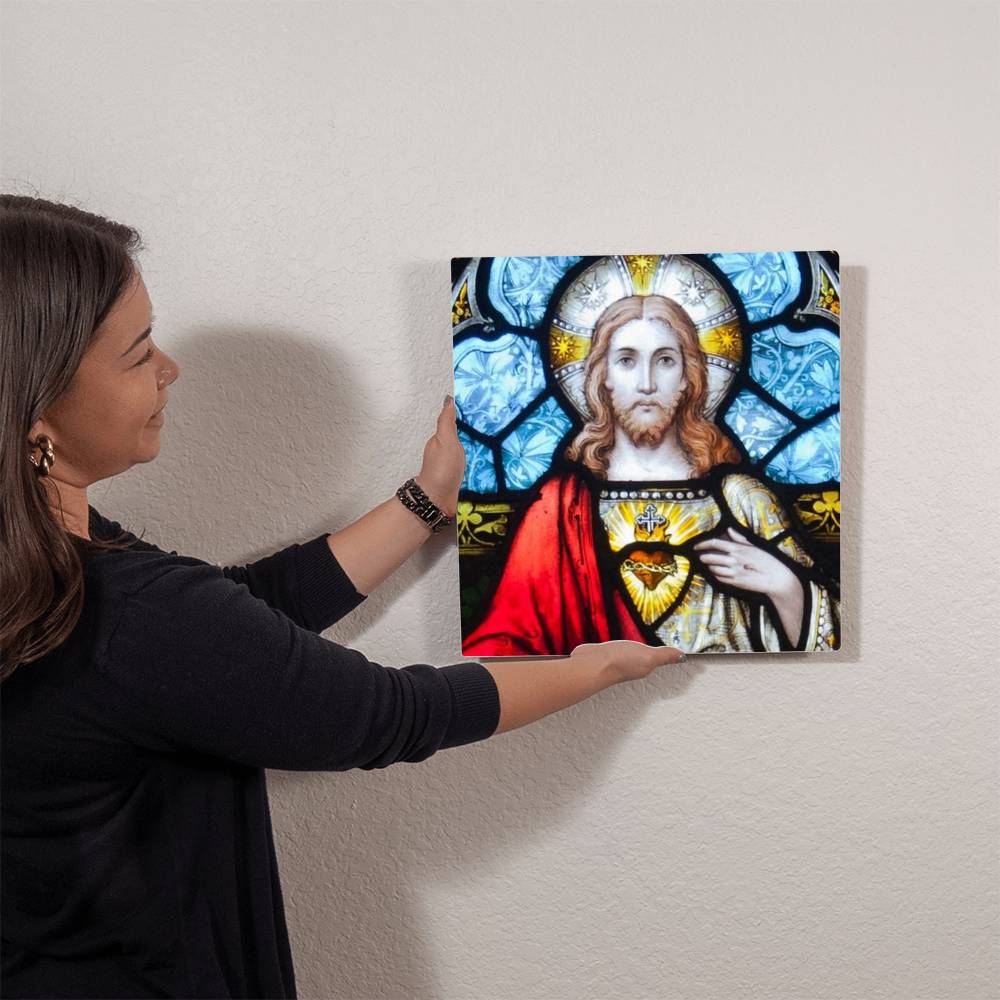 Sacred Heart of Jesus Christ metal print