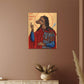 Saint Christopher Dog Head Orthodox icon High Gloss Metal Art Print