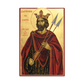 Saint Edmund The Martyr The King of East Anglia high gloss metal print 12x18''