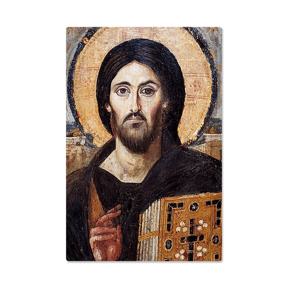 Christ Pantocratot of Sinai Orthodox Icon Metal Art Print