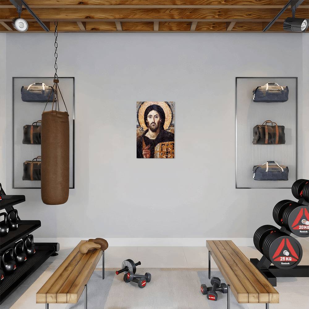 Christ Pantocratot of Sinai Orthodox Icon Metal Art Print