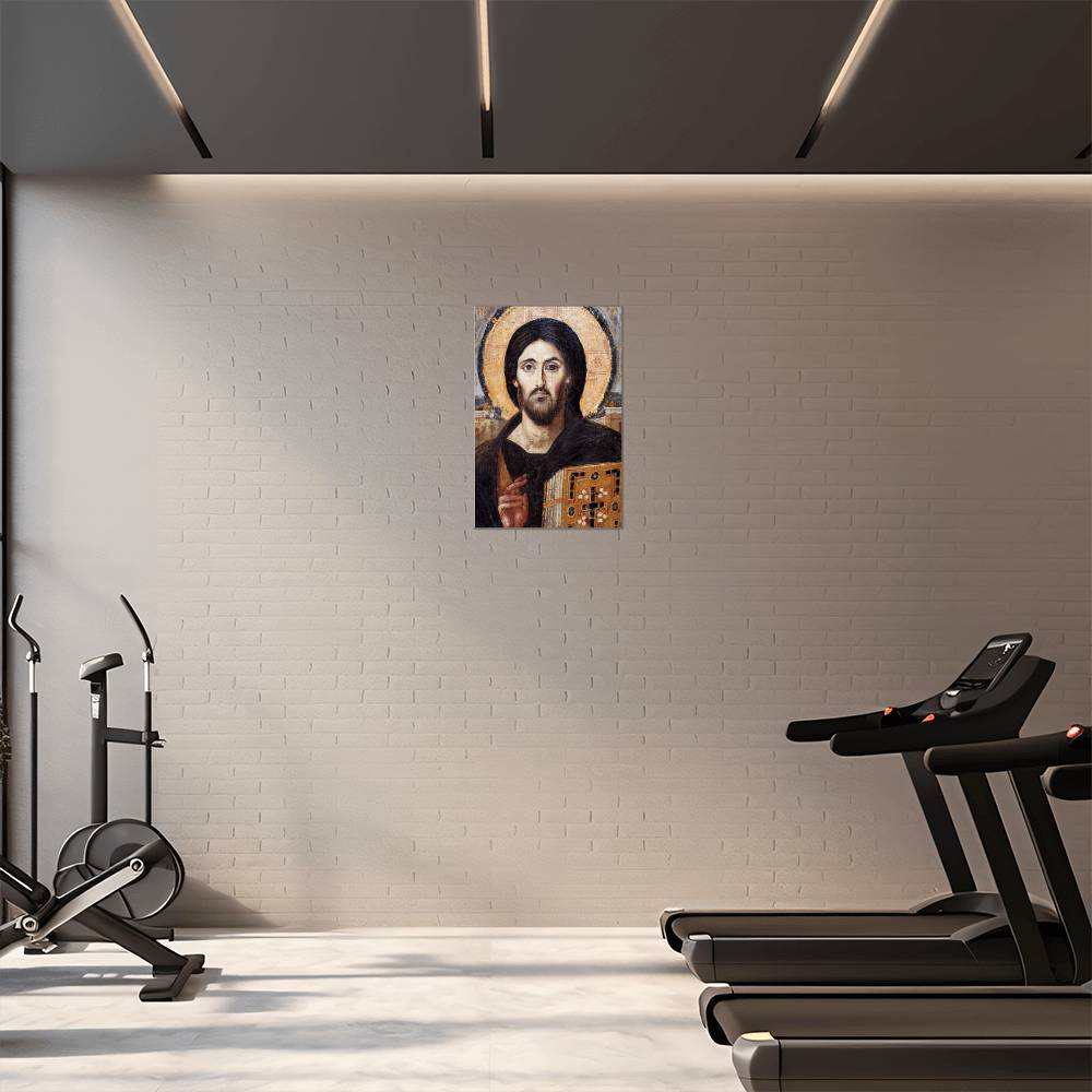 Christ Pantocratot of Sinai Orthodox Icon Metal Art Print