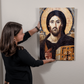 Christ Pantocratot of Sinai Orthodox Icon Metal Art Print