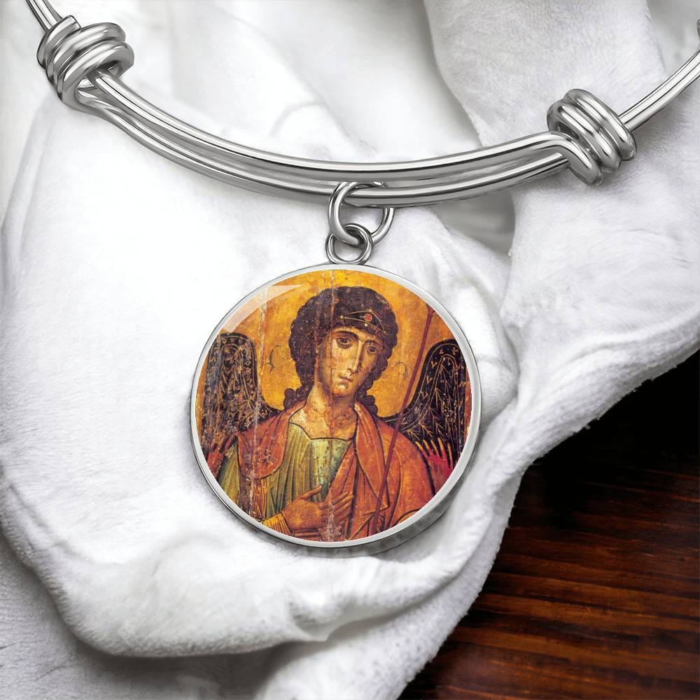Archangel Michael bangle bracelet