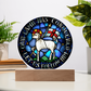 Lamb og God Agnus Dei Acrylic Circle Plaque
