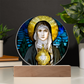 Saint Clare of Assisi Acrylic Circle Plaque