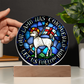 Lamb og God Agnus Dei Acrylic Circle Plaque