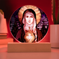 Saint Clare of Assisi Acrylic Circle Plaque