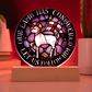 Lamb og God Agnus Dei Acrylic Circle Plaque