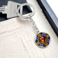 Sacred Heart Circle 300 dpi ShineOn Circle Pendant Keychain