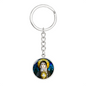 Saint Clare of Assisi luxury keychain