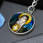 Saint Clare of Assisi luxury keychain
