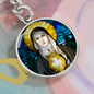 Saint Clare of Assisi luxury keychain