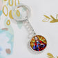 the-sacred heart of jesus christ pendant necklace_artwork_original_artwork Graphic Circle Keychain NEW