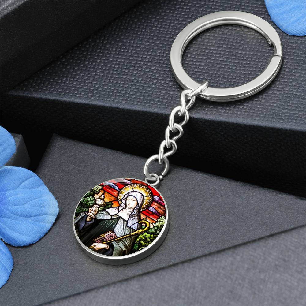 St Brigid of Ireland keychain