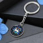 lamb-of god necklace, lamb of god agnus dei pendant necklace, our lamb has conquered let us follow him, lamb of god pendant_artwork_original_artwork Graphic Circle Keychain NEW