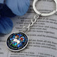 lamb-of god necklace, lamb of god agnus dei pendant necklace, our lamb has conquered let us follow him, lamb of god pendant_artwork_original_artwork Graphic Circle Keychain NEW