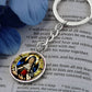 Saint Therese of Avila Circle Keychain