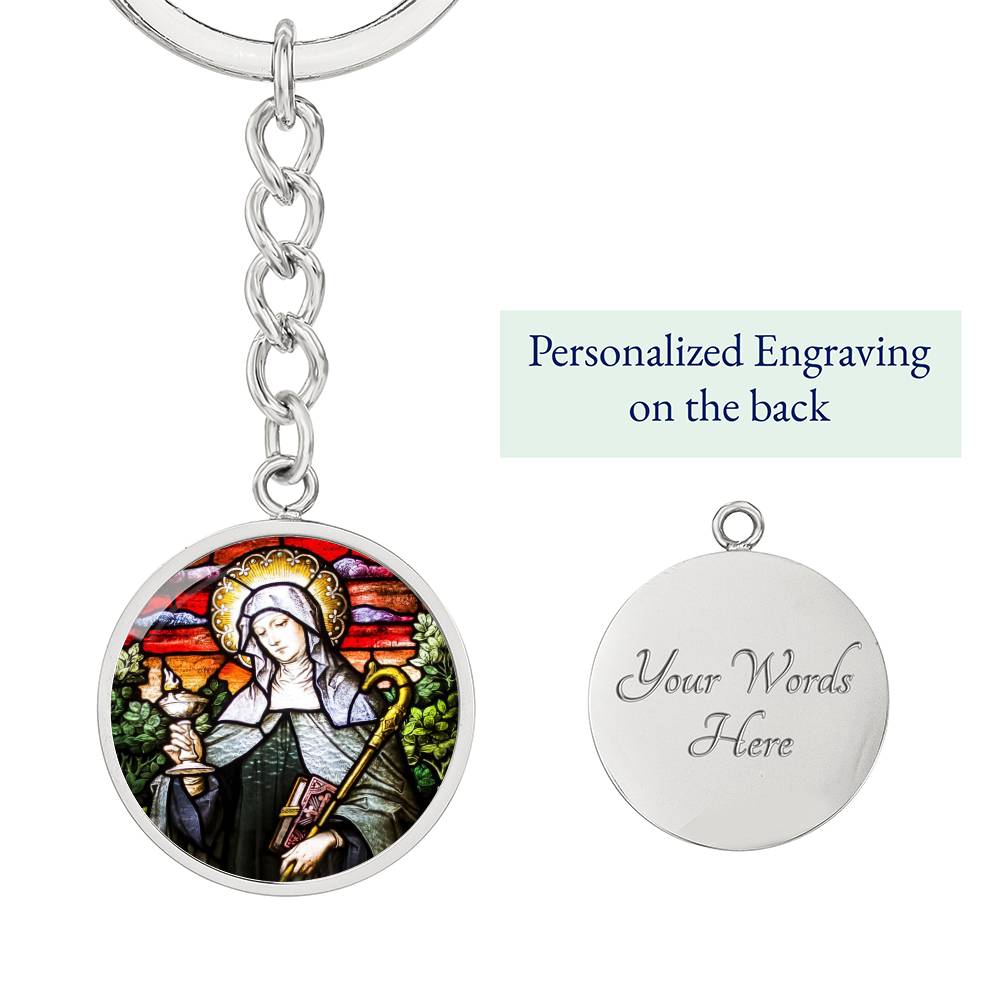 St Brigid of Ireland keychain
